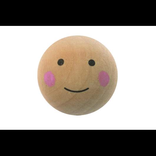 Wooden balls, drilled, face painted 2,5cm pcs